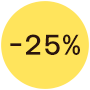 -25% con il nostro brand Redcare! 