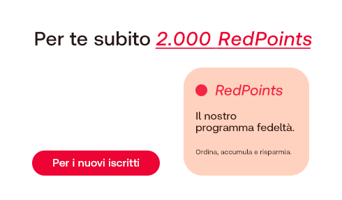  Per te subito 2.000 RedPoints 
