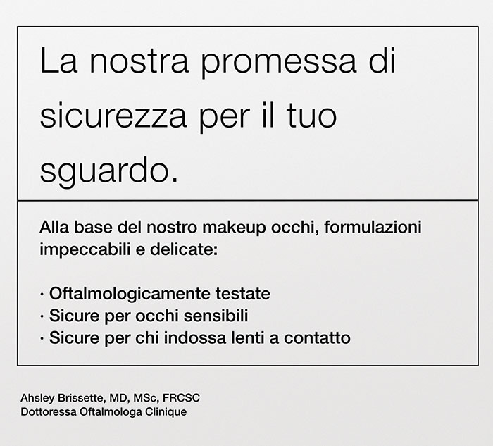 La nostra promessa di sicurezza per il tuo sguardo.