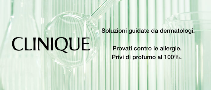 CLINIQUE: Soluzioni guidate da dermatologi. Provati contro le allergie. Privi di profumo al 100%.

