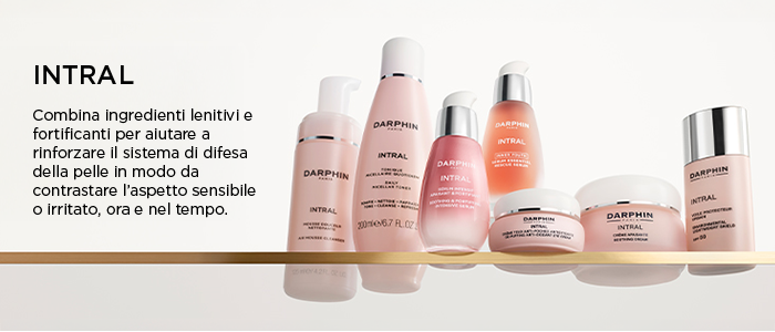INTRAL
Combina ingredienti lenitivi e fortificanti per aiutare a rinforzare il sistema di difesa della pelle in modo da contrastare l'aspetto...