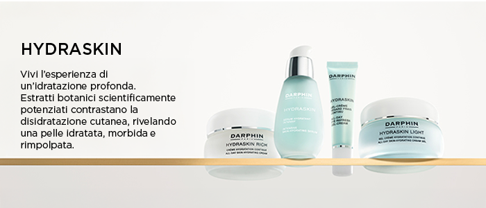 HYDRASKIN 
Vivi l'esperienza di un'idratazione profonda. Estratti botanici scientificamente potenziati contrastano la disidratazione cutanea, ...