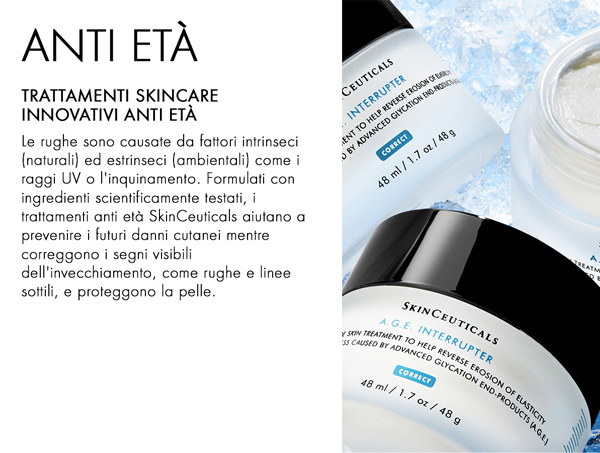ANTI ETÀ: TRATTAMENTI SKINCARE INNOVATIVI ANTI ETÀ