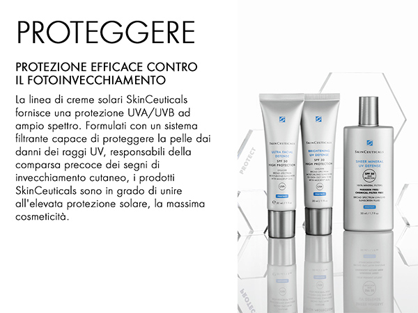 PROTEGGERE: PROTEZIONE EFFICACE CONTRO IL FOTOINVECCHIAMENTO